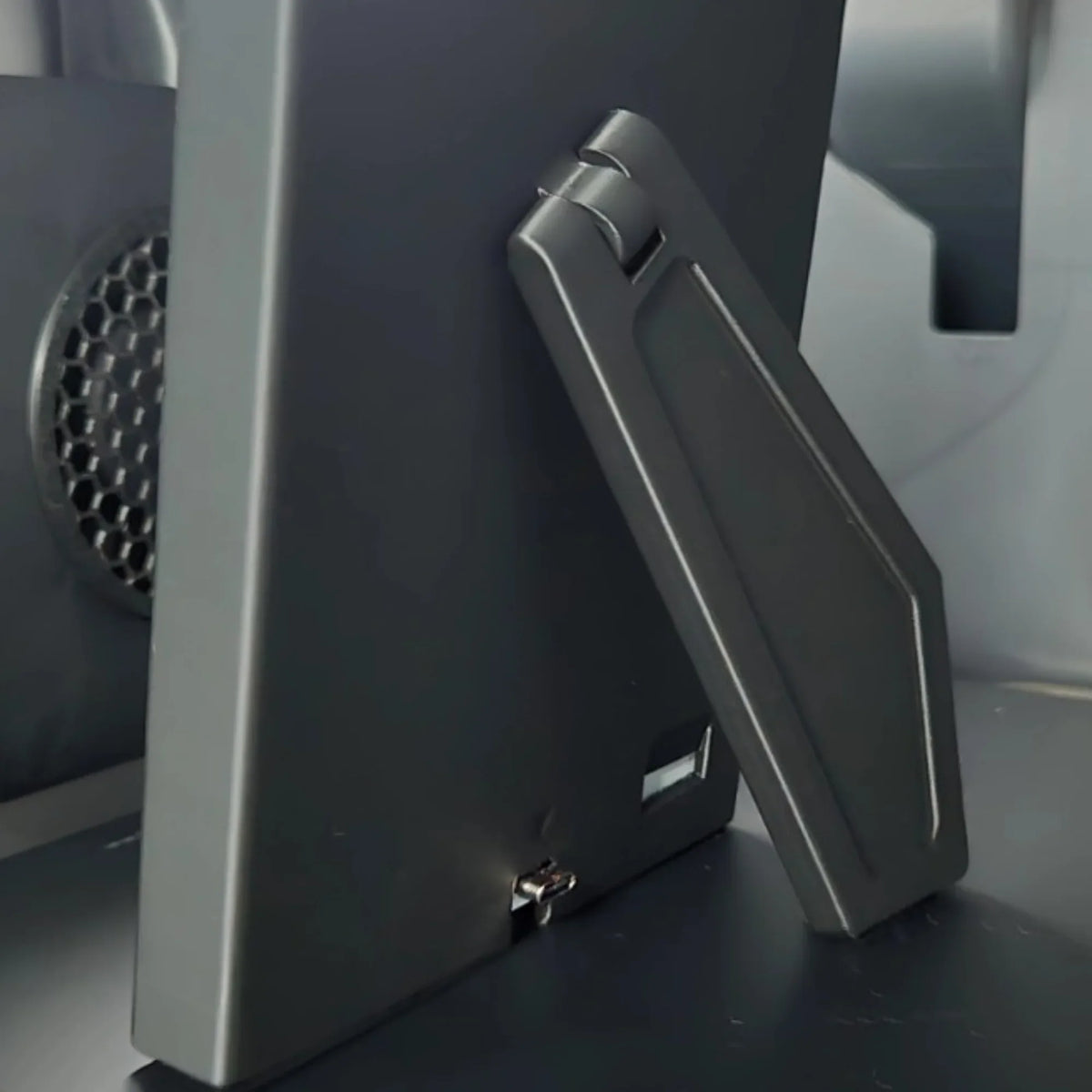 Back of the lithophane display frame showing the fold-out kickstand