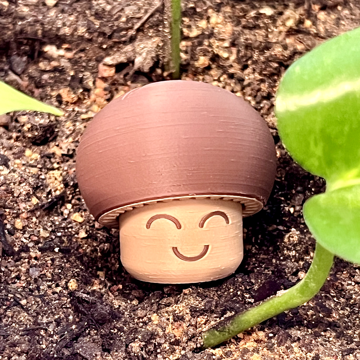 Shiitake mushroom clicker shown in multiple colours.