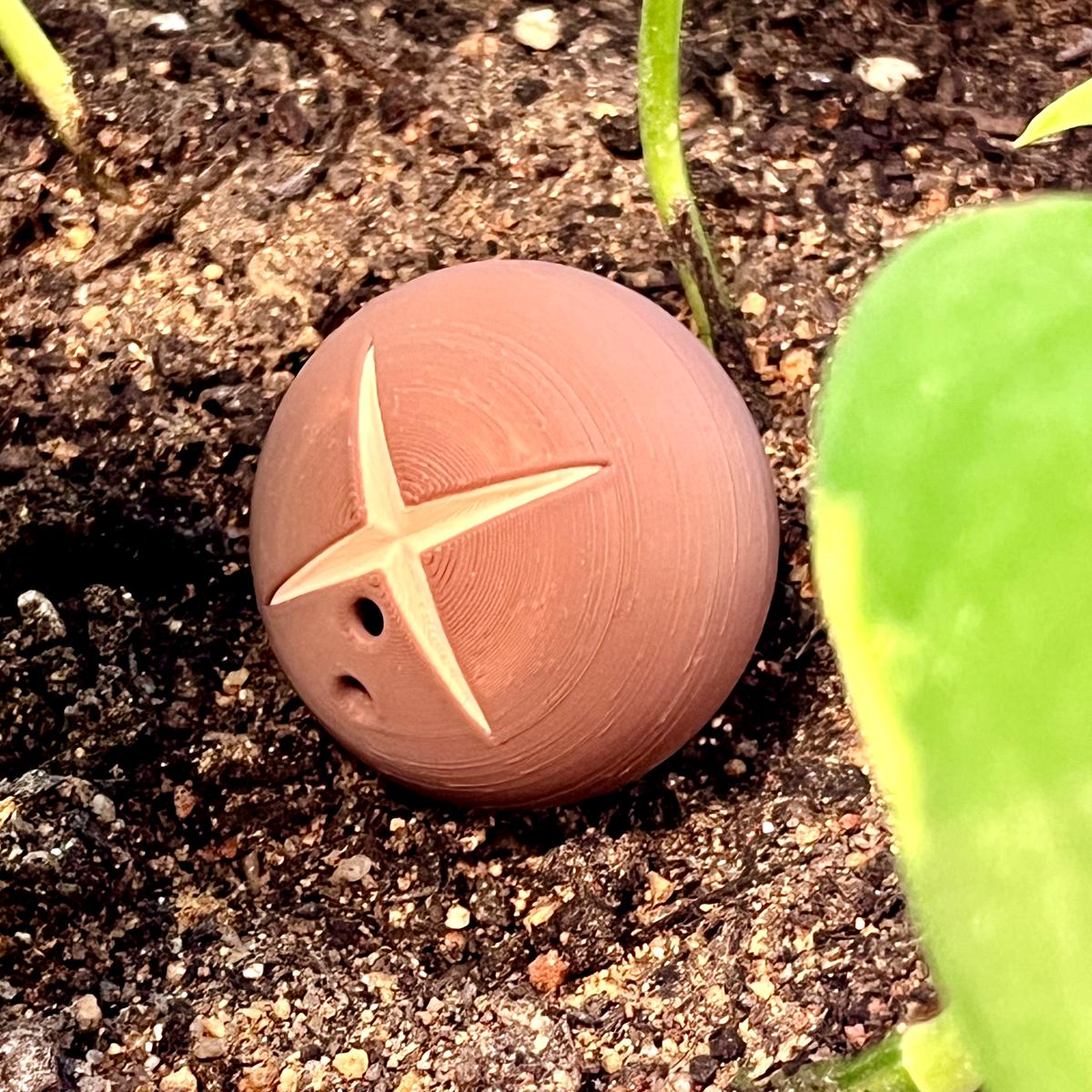 Shiitake mushroom fidget clicker, 3D printed desk toy. Design by Click Bait.