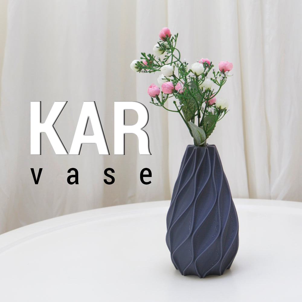 Faceted vase shown from another angle.