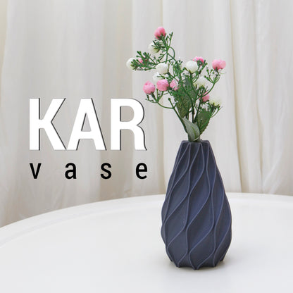 Faceted vase shown from another angle.
