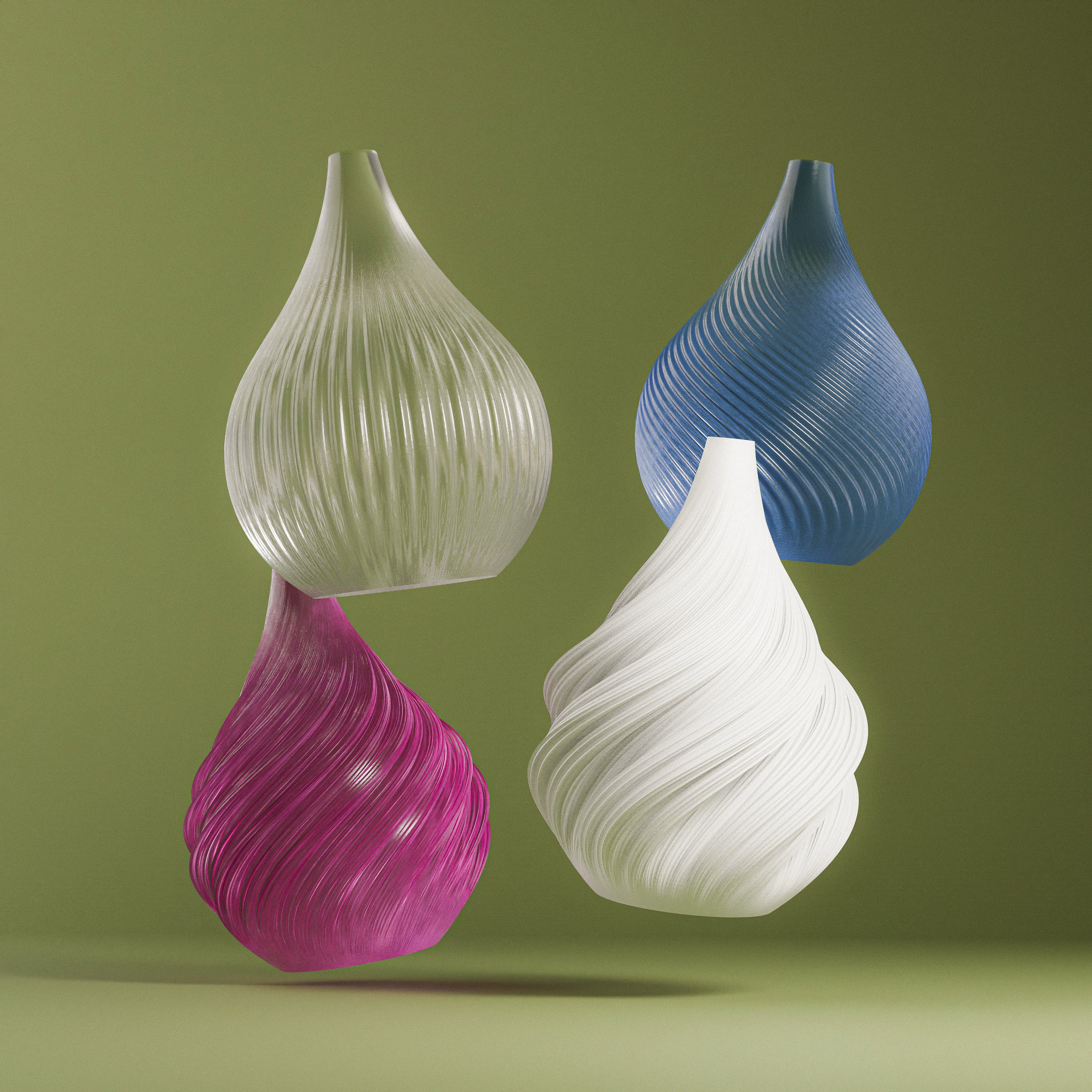 Swirl Drop Ornaments Set