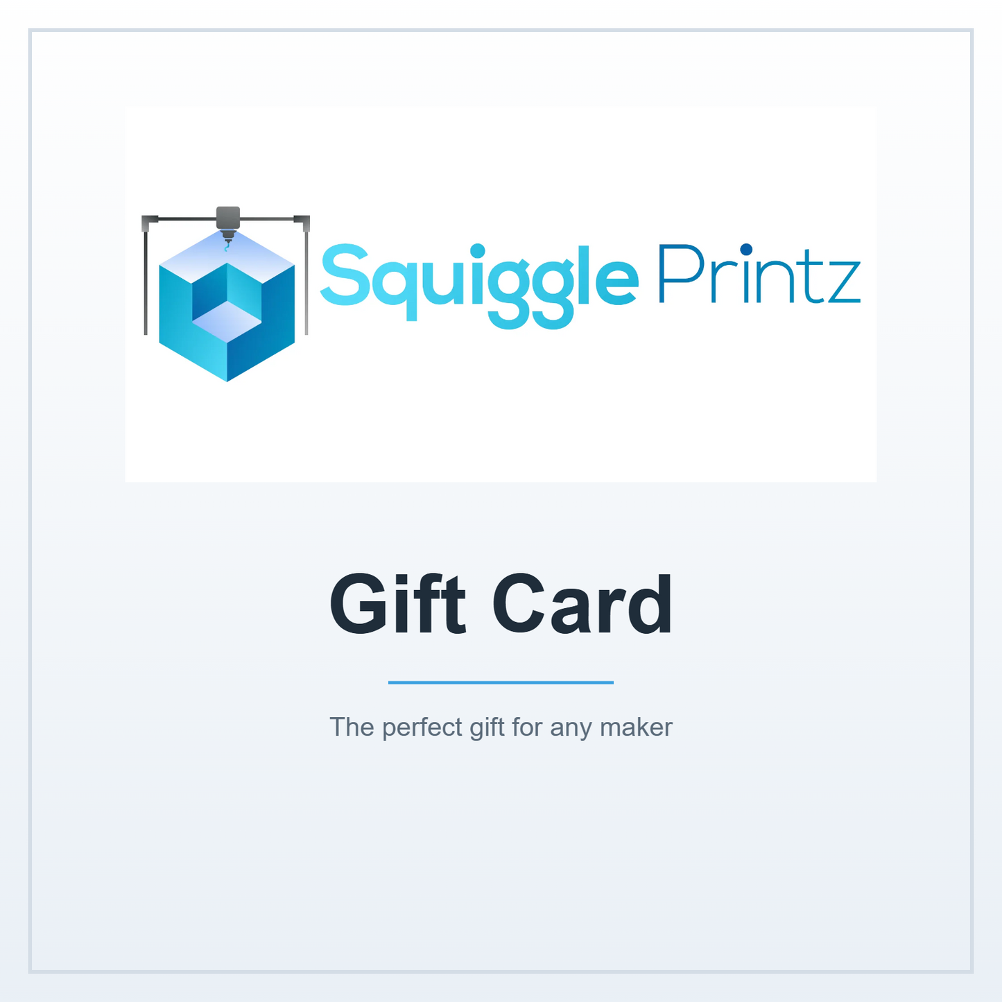 SquigglePrintz digital gift card